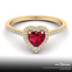 nhan vang nguyen khoi 18k dinh kim cuong ket hop da ruby tu nhien voi phong cach co dien nhan nu mrd6283