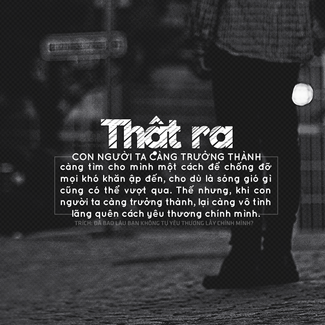 Chiêm nghiệm về trưởng thành và bình tĩnh trong cuộc sống hàng ngày