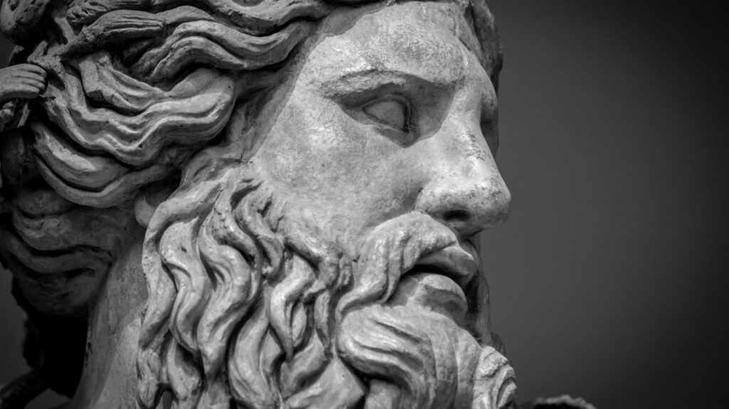 Tượng thần Zeus ở Olympia – kiệt tác của Phidias, một trong Bảy kỳ quan thế giới cổ đại, biểu tượng quyền lực và đỉnh cao nghệ thuật Hy Lạp.