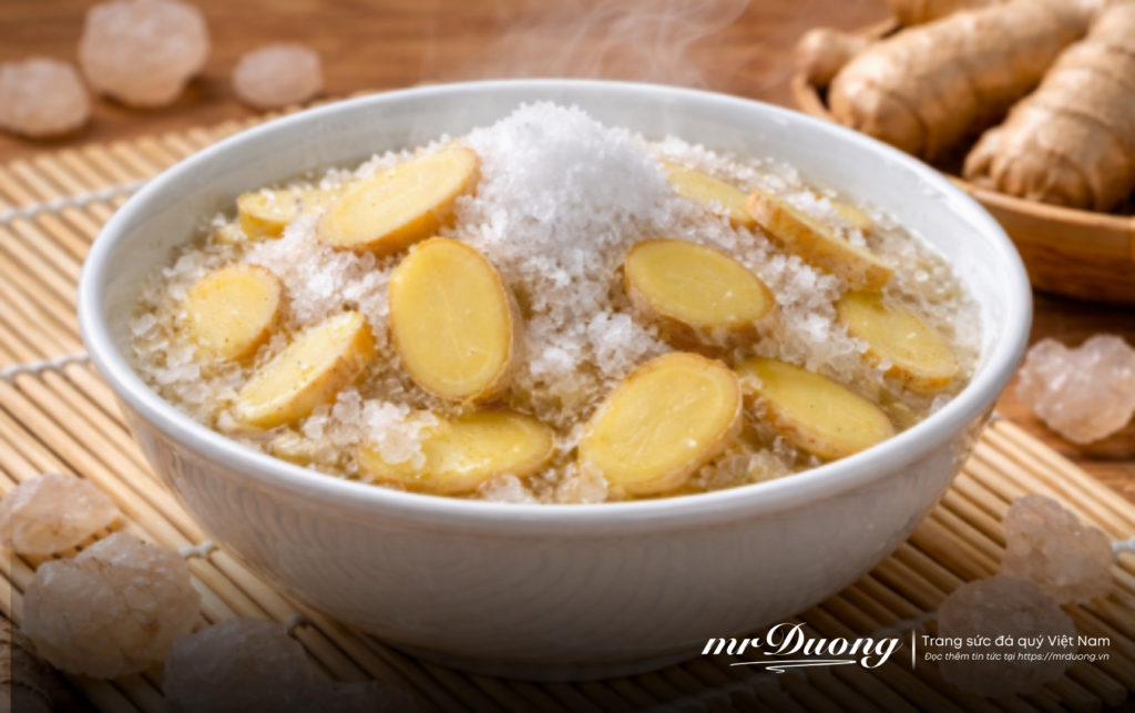 Muối gừng xả xui đầu năm gột bỏ điều không may.