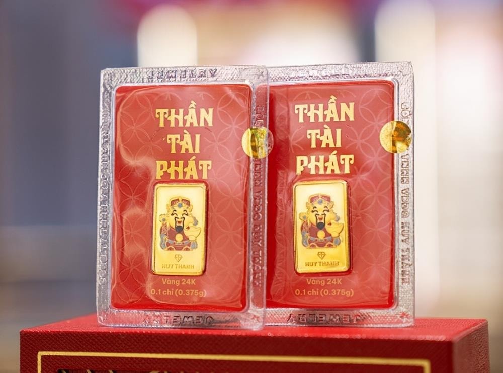 Vàng miếng được mua vào ngày Thần Tài cầu tài lộc