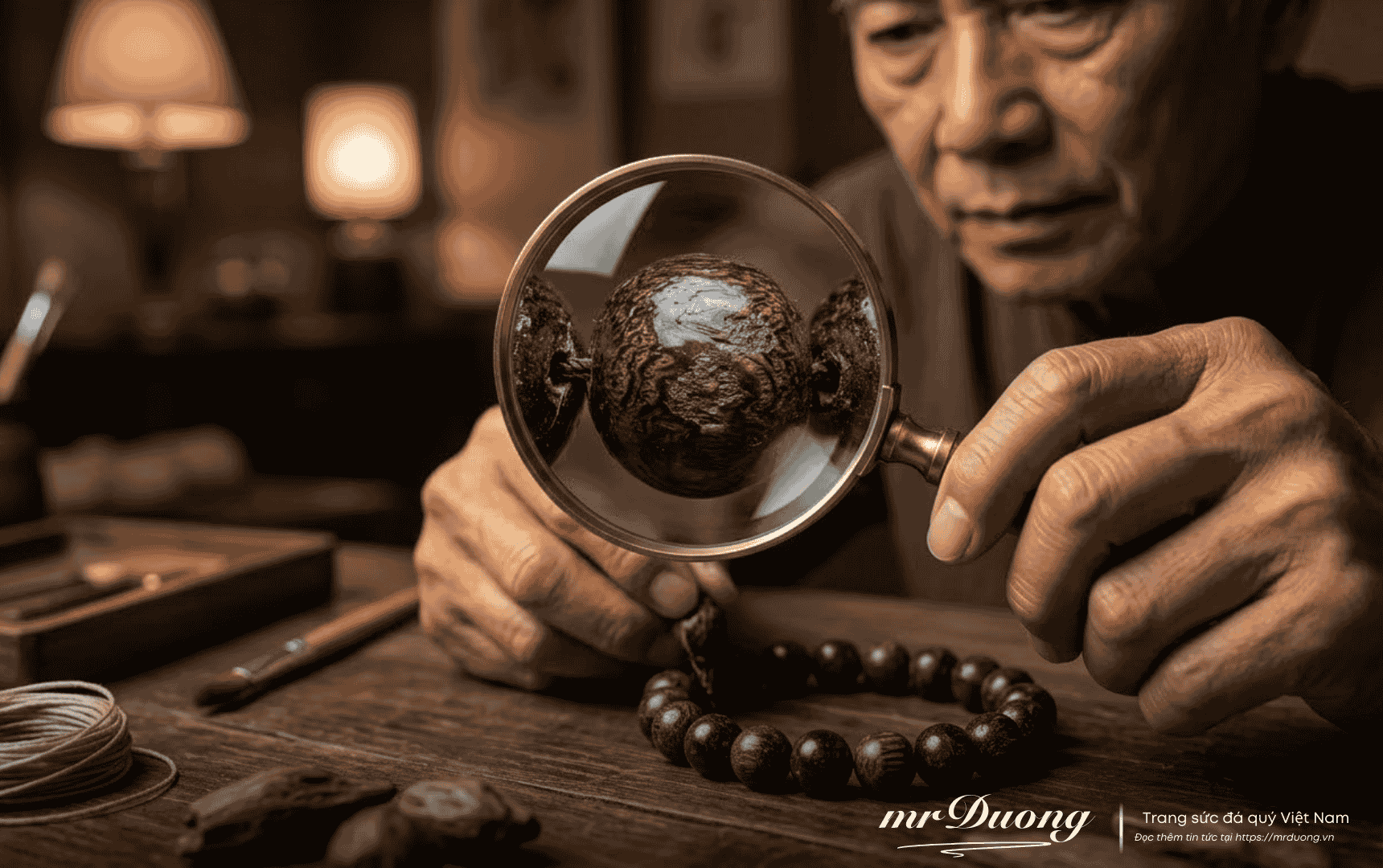 Cách phân biệt trầm hương thật giả qua vân gỗ.