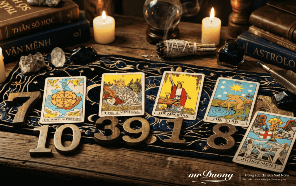 Mối liên kết giữa bài Tarot và Thần số học năm 2026.
