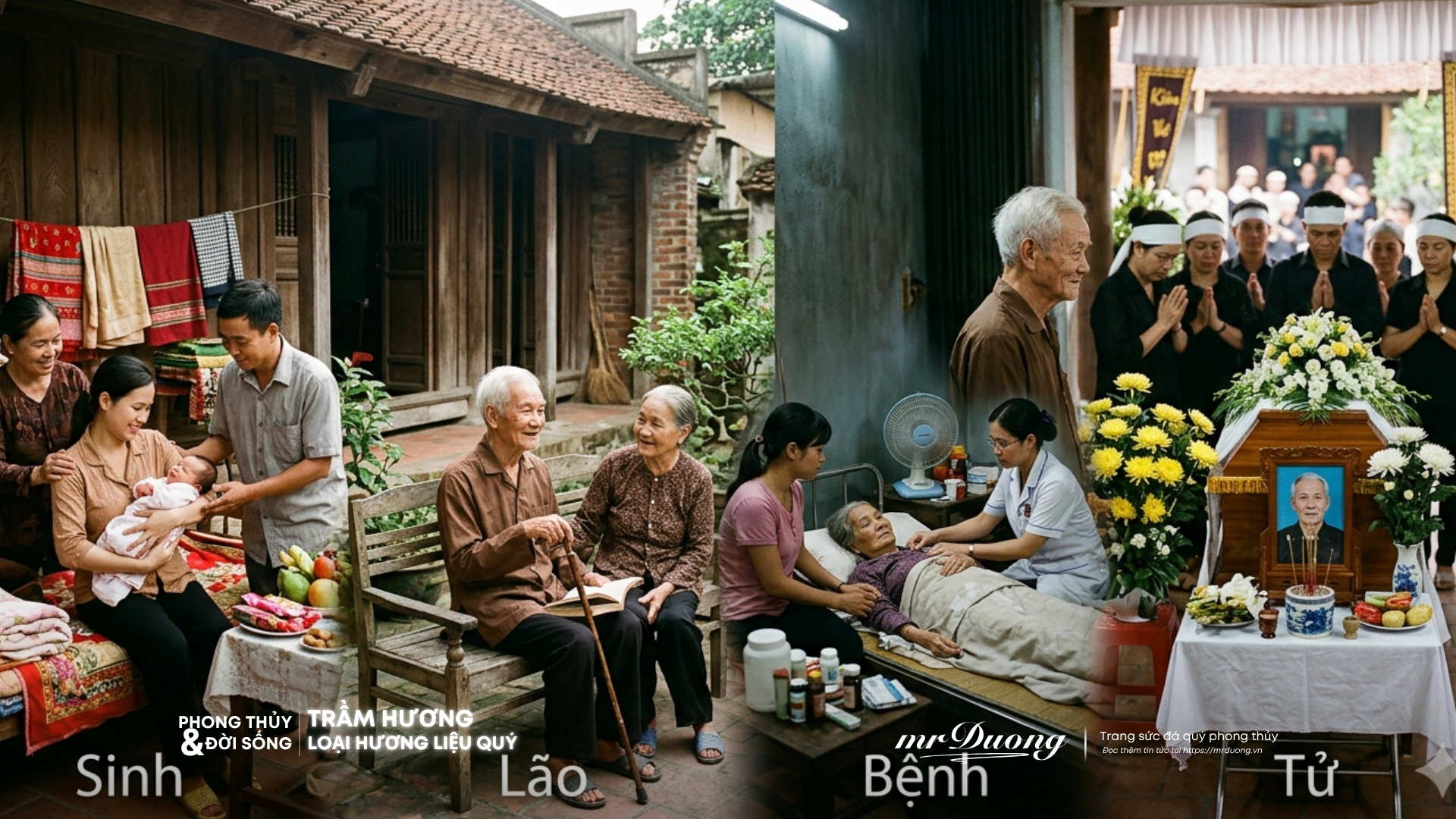 sinh lão bệnh tử là 4 giái đoạn trong cuộc đời con người